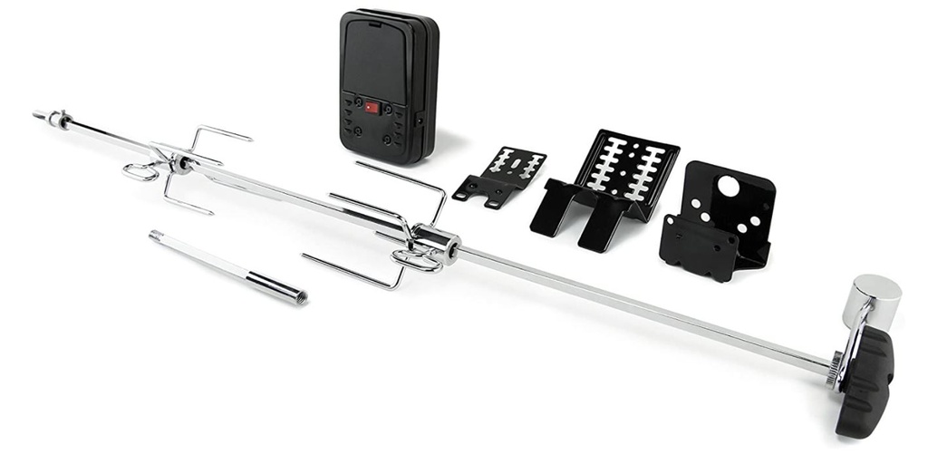 [BROIL KING 60508] Tournebroche Broil King 60508 – rôtissoire barbecue avec moteur à piles pour cuisson homogène