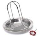 Support à Poulet BBQ Inox Broil King 69132 – Cuisson Verticale Parfaite & Thermomètre Intégré