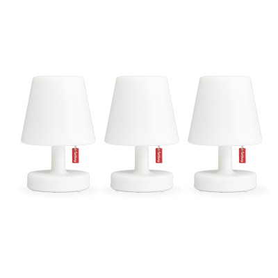 Lampe Fatboy Edison the Mini 103804 – lot de 3 lampes de table LED rechargeables pour intérieur et extérieur