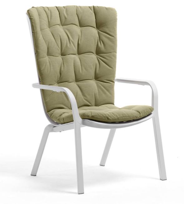 [NARDI-36300.01.224] Coussin Nardi Folio Comfort Vert 3630001222 – coussin d’assise pour fauteuil Folio extérieur Sunbrella