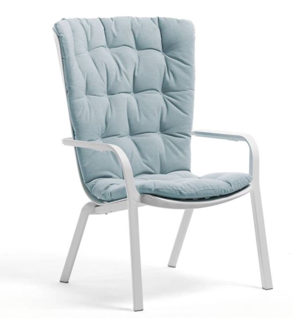 [NARDI-36300.01.223] Coussin Nardi Folio Comfort Artic 3630001222 – coussin d’assise pour fauteuil Folio extérieur Sunbrella