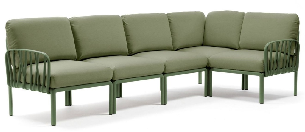 Salon de jardin modulable KOMODO 5 AGAVE - Giungla sunbrella de NARDI - modèle d'expo, 4037016140, komodo 5, AGAVE , GIUNGLA