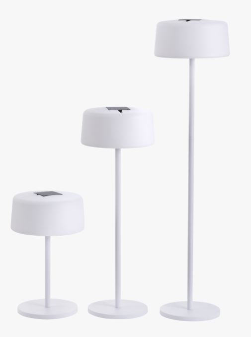 Lampadaire solaire Les Jardins TINK112 BUMP – lampadaire LED rechargeable 500 lumens à hauteur réglable