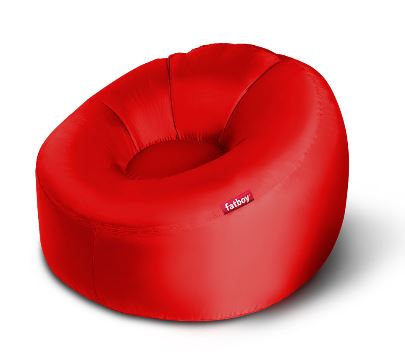 [FATBOY 103446 POUF GONFLABLE O ROUGE] Pouf gonflable Fatboy Lamzac O Rouge – canapé d’air portable et léger pour plage, jardin et camping
