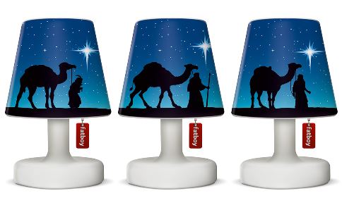 Mini Cappie Fatboy 104288 3 saints Noel set de 3 – abat-jour décoratifs pour lampe Edison the Mini