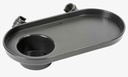 Porte-gobelet Lafuma LFM2837-1229 anthracite – tablette clip-on pour fauteuil relax extérieur