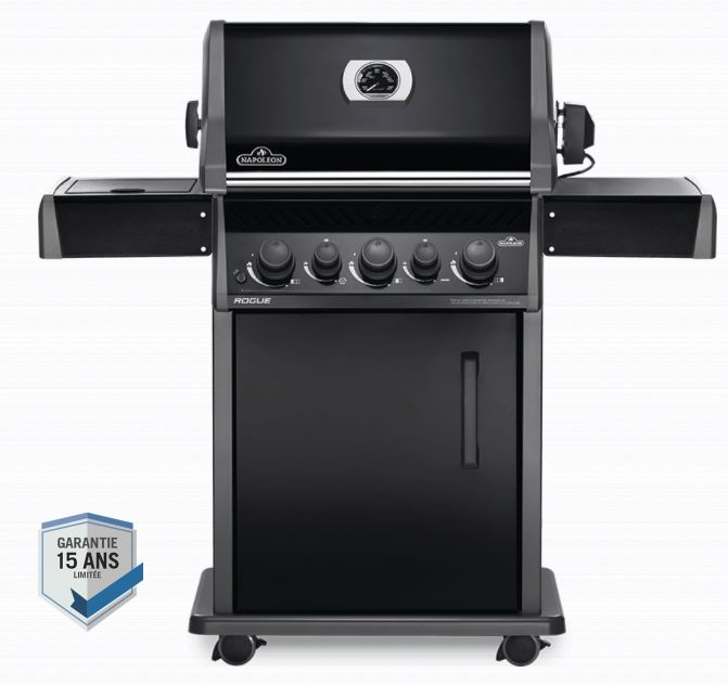 [NAPOLEON - RB425RSBPK-2-NL-A] Barbecue gaz Napoleon Rogue 425 RSB Noir – BBQ avec rôtissoire et housse offerte sur le modèle d'expo