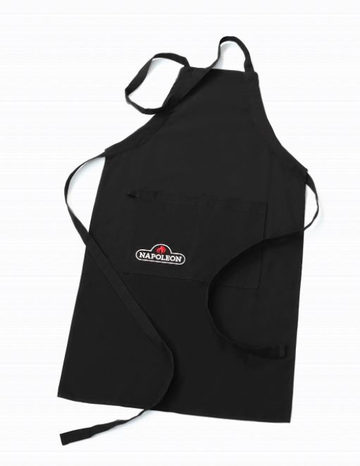 Tablier BBQ Napoleon 62131 en Coton Noir – Tablier de Cuisine Barbecue avec Poches et Protection Anti-Éclaboussures
