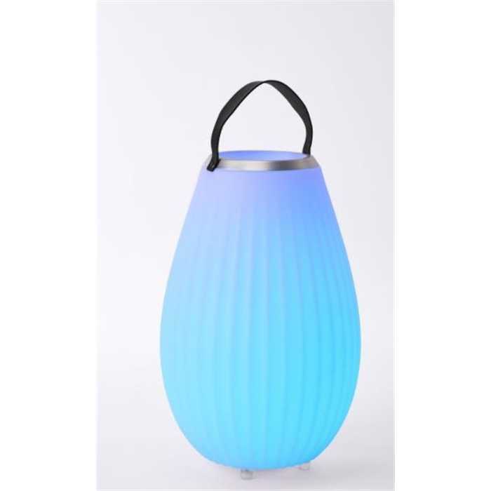 Lampe LED Joouly Limited 65 Losange – lampe d’extérieur 3-en-1 avec Bluetooth, enceinte et seau à boissons