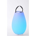 Lampe LED Joouly Limited 65 Losange – lampe d’extérieur 3-en-1 avec Bluetooth, enceinte et seau à boissons