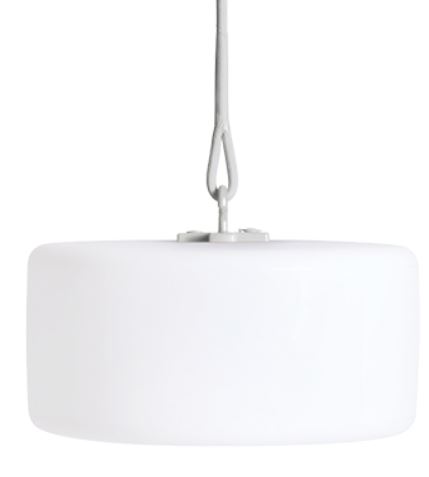 Lampe extérieure Fatboy Thierry le Swinger Gris Clair – lampe LED rechargeable et suspendue pour jardin et terrasse
