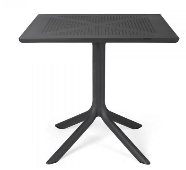 Table bistro CLIP 80 Nardi - couleur anthracite, 40082.02.000, 4008202000, CLIP, 80, NARDI