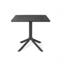 Table de jardin Nardi Clip 80 anthracite – 80 × 80 cm