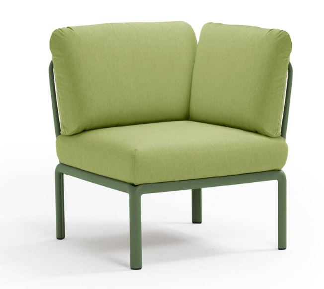 Salon de jardin modulable KOMODO élément d'angle Agave / avocado NARDI, KOMODO ANGLE AGAVE, 4037416139