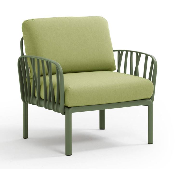 Fauteuil Komodo Poltrona agave avocado Sunbrella - Nardi, 4037116139, KOMODO FAUTEUIL, KOMODO POLTRONA AGAV
