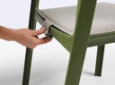 Coussin Nardi Trill Bistrot Cenere 44x40 cm – coussin d’extérieur confort pour chaise design