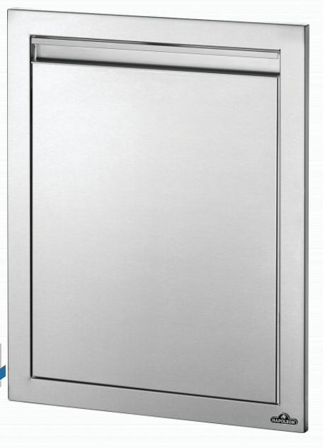 Porte Intégrée Napoleon BI-1824-1D 55x71 cm – Module Inox Réversible pour Cuisine Extérieure et BBQ Built-In