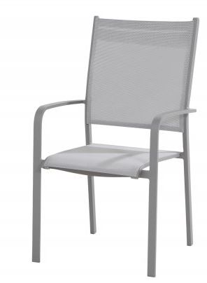 [4SO - 90211 TASTE CHAISE TOSCA SLATE GREY] Chaise de jardin en aluminium - couleur SLATE GREY - TOSCA - TASTE