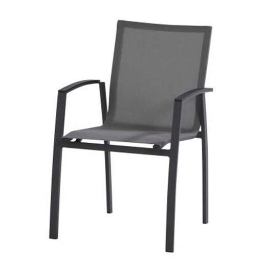 [4SO-89800] Chaise de jardin en aluminium - couleur anthracite - TORINO - TASTE, 8718144550290, 89800, TORINO