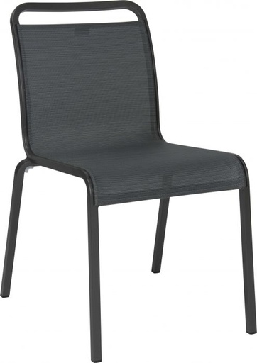 [STERN-418408] CHAISE OSKAR ALU ANTHRACITE TEXTILENE CARBONE - STERN, 418408, OSKAR
