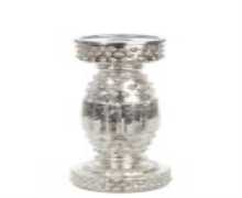 [J-LINE CHANDELIER 30] Chandelier verre/argent/or 11x11x30cm - J-LINE, 46391, 5415203463913