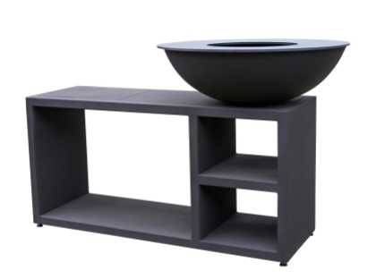 [QUOCO 12015] Brasero - plancha d'une largeur de 94cm avec table Quoco Piatto Tavolo Large Black, '39012015, LARGE, PIATTO, TAVOLO, PIATTO TAVOLO LARGE NOIR