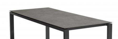 [4SO - 19614 PLATEAU TABLE GOA 220 GRIS FONCE] Plateau de table gris foncé HPL 220x95 cm - GOA - 4 seasons