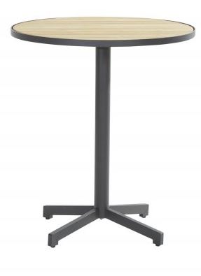 [4SO-91311] FIESTA - Table haute - bar - en aluminium et teck - TASTE, 91311