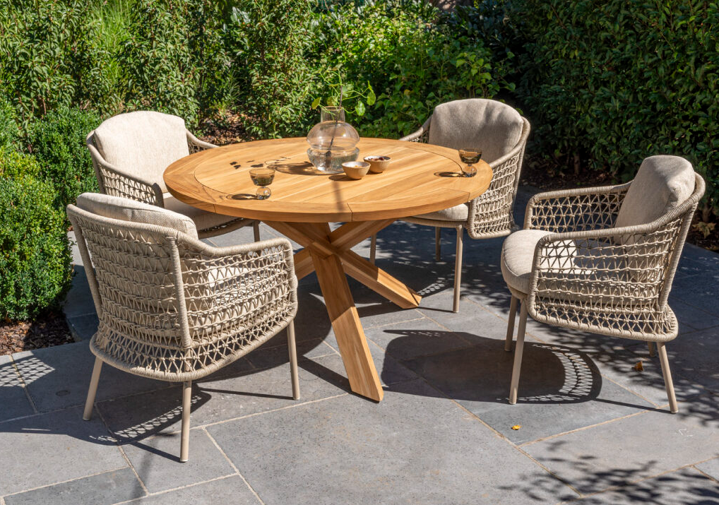 Chaises Puccini dining LATTE de 4 seasons outdoor, PUCCINI