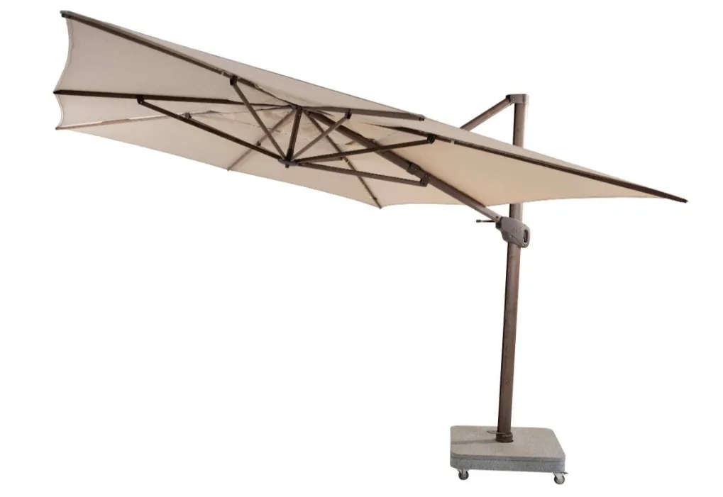 HACIENDA Parasol déporté 300x400 cm couleur beach 4 seasons outdoor 
