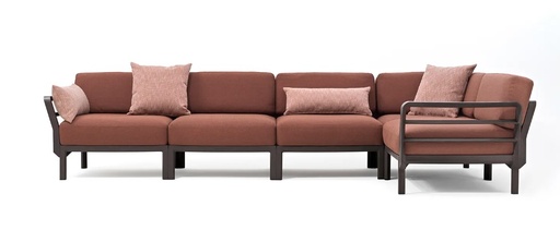 [Nardi-4018044219] Maximo 5 - salon de jardin Nardi outdoor Terra cannella Sunbrella