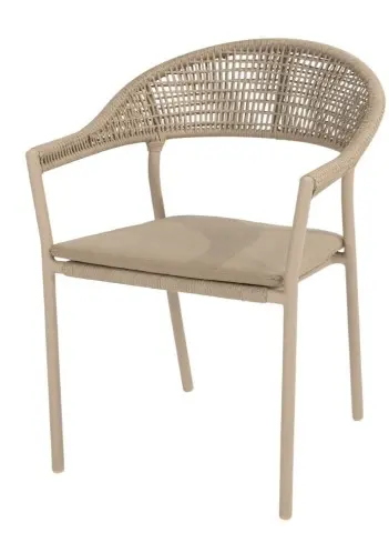 [4SO-91540] Sienna chaise de jardin couleur: "latté" par 4 seasons outdoor