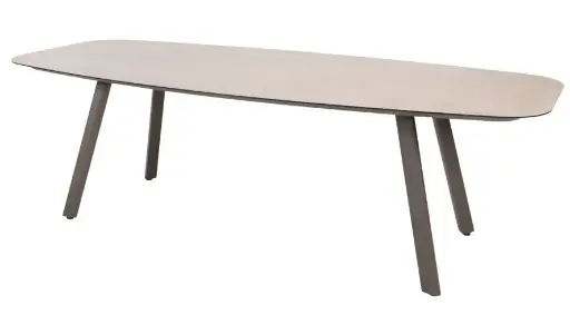 [4SO-91840] Manolo table en ceramique de couleur terre 240x103 cm 4 seasons Outdoor