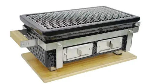[OUTR-0020131001]  BRAZA TABLE GRILL SQUARE couleur noir