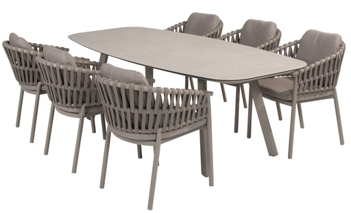 [4SO-9162691646] Ensemble de jardin CATALANA-MANOLO couleur "cloud" de Taste by 4 seasons outdoor