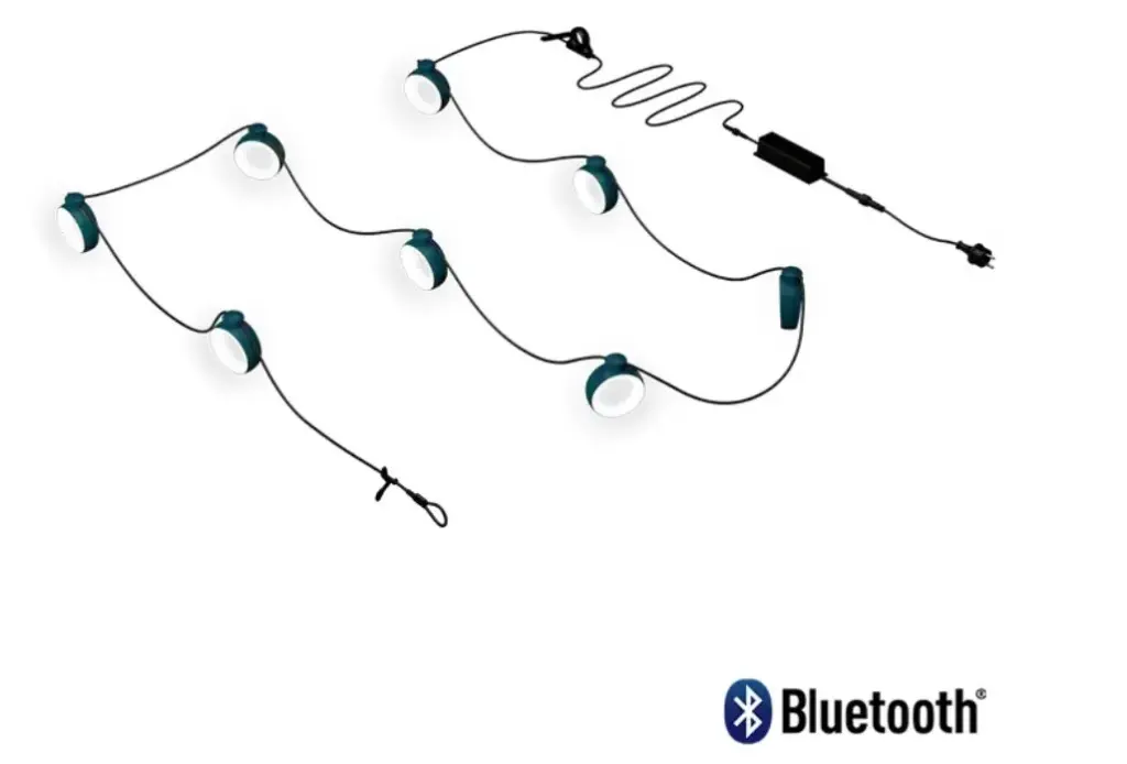 Guirlande lumineuse Fermob Hoopik L1200 cm – éclairage LED extérieur connecté sur secteur
