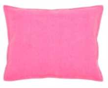 [J-LINE COUSSIN FLUO] Coussin canevas rose fluo delave 45x45 cm - J-LINE, 41853, 5415203418531
