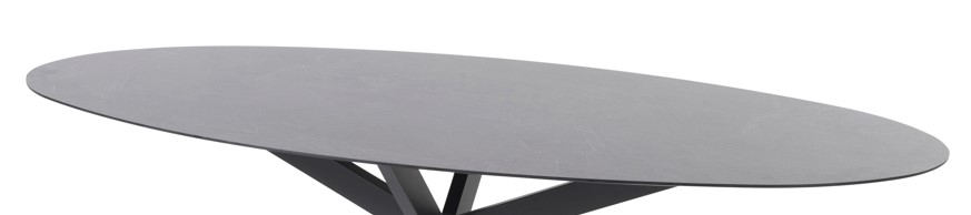 PRIVADA PLATEAU HPL ovale slate anthracite - 4 seasons outdoor, PRIVADA, 19895