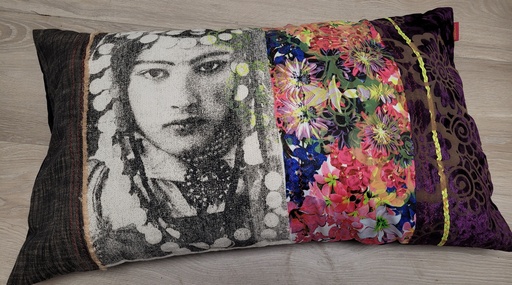 [SISSIMOROCCO COUSSIN 70X40] Housse coussin "berbere" classique - modèle unique FAIT MAIN - 70 X 40 - SISSIMOROCCO, COUSSIN, HOUSSE, SISSIMOROCCO