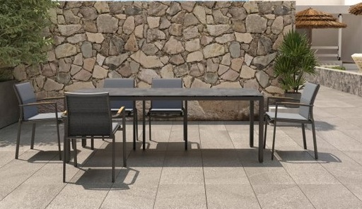 [4SO - 91404 90443] Ensemble de jardin composé de 6 chaises MELBOURNE et d'une table LAFITE - TASTE by 4 seasons outdoor, 91296, 91404, MELBOURNE, LAFITE, 90443