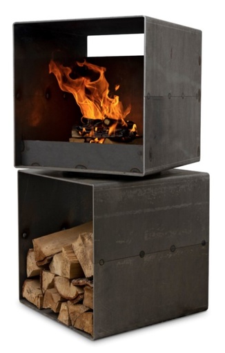 [OUTR - 0030104001] Braséro au feu de bois OUTR SQUARE 85, brasero, OUTR, SQUARE