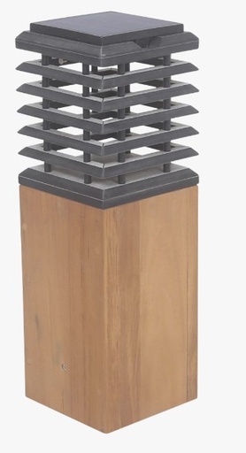 [LES JARDINS - TECK404] Borne solaire TEKURA 45 cm - LES JARDINS, LES JARDINS, TECK404