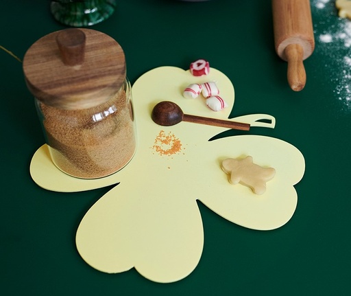 [FERMOB - 3004A6] Dessous de plat TREFLE 27 x 27 cm - Fermob - citron givré, DESSOUS, PLAT, CITRON GIVRE, 3004A6