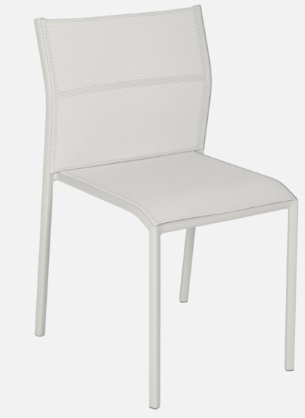 Chaise en aluminium CADIZ - couleur: Gris argile - FERMOB