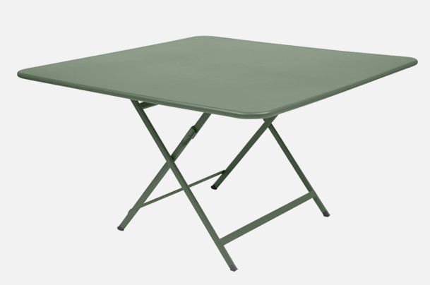 [FERMOB - 593082] Table en acier Caractère - 128 x 128 cm - couleur: Cactus - FERMOB