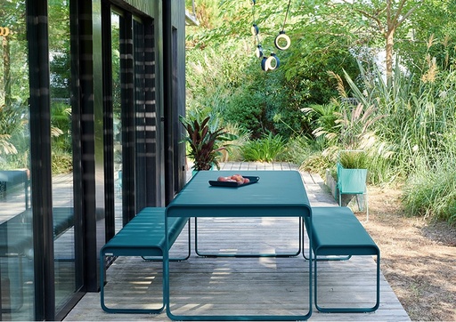 [FERMOB - BELLEVIE] Ensemble BELLEVIE couleur: bleu acapulco de FERMOB - modèle d'exposition, BLEU ACAPULCO, BELLEVIE