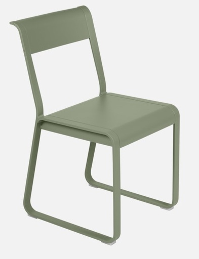 Chaise V2 en aluminium de la collection BELLEVIE - FERMOB, BELLEVIE, 8402, CHAISE, PESTO