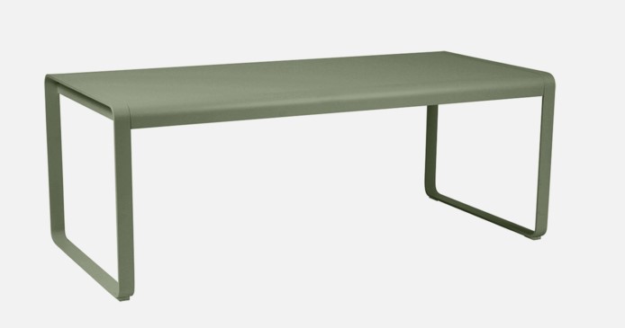 [FERMOB - 842082] Table en aluminium BELLEVIE - 196 x 90cm - Couleur : Cactus FERMOB