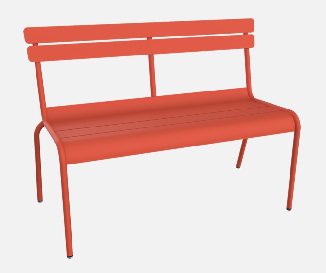 LUXEMBOURG Banc de jardin en aluminium à dossier de FERMOB