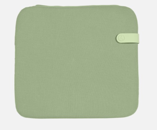 [FERMOB - 2720C2] Galette outdoor chaise BISTRO FERMOB - 38 x 30 cm - Color MIX Vert eucalyptus, COUSSIN, vert eucalyptus, COLOR MIX, GALETTE, 2720C2